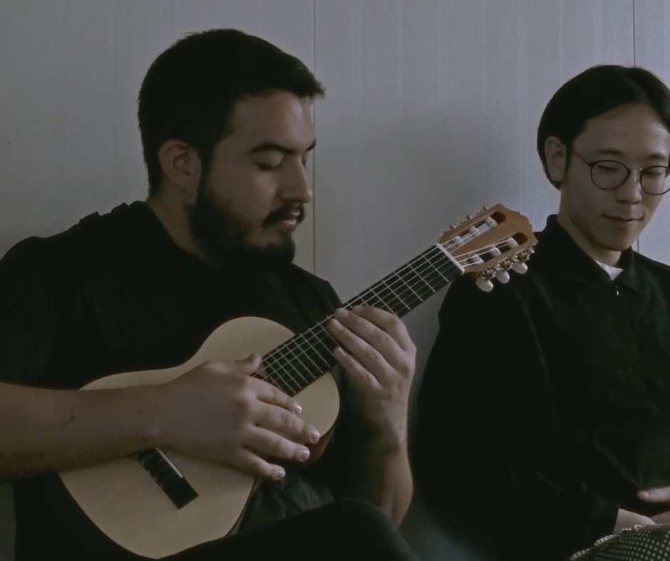 Photo of Luis G. (CTO) and Takuya M. (CEO)